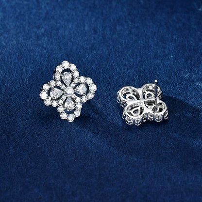 [Rose Tomorrow]LOOP EARRINGS FULL MOTIF DIAMOND 16MM