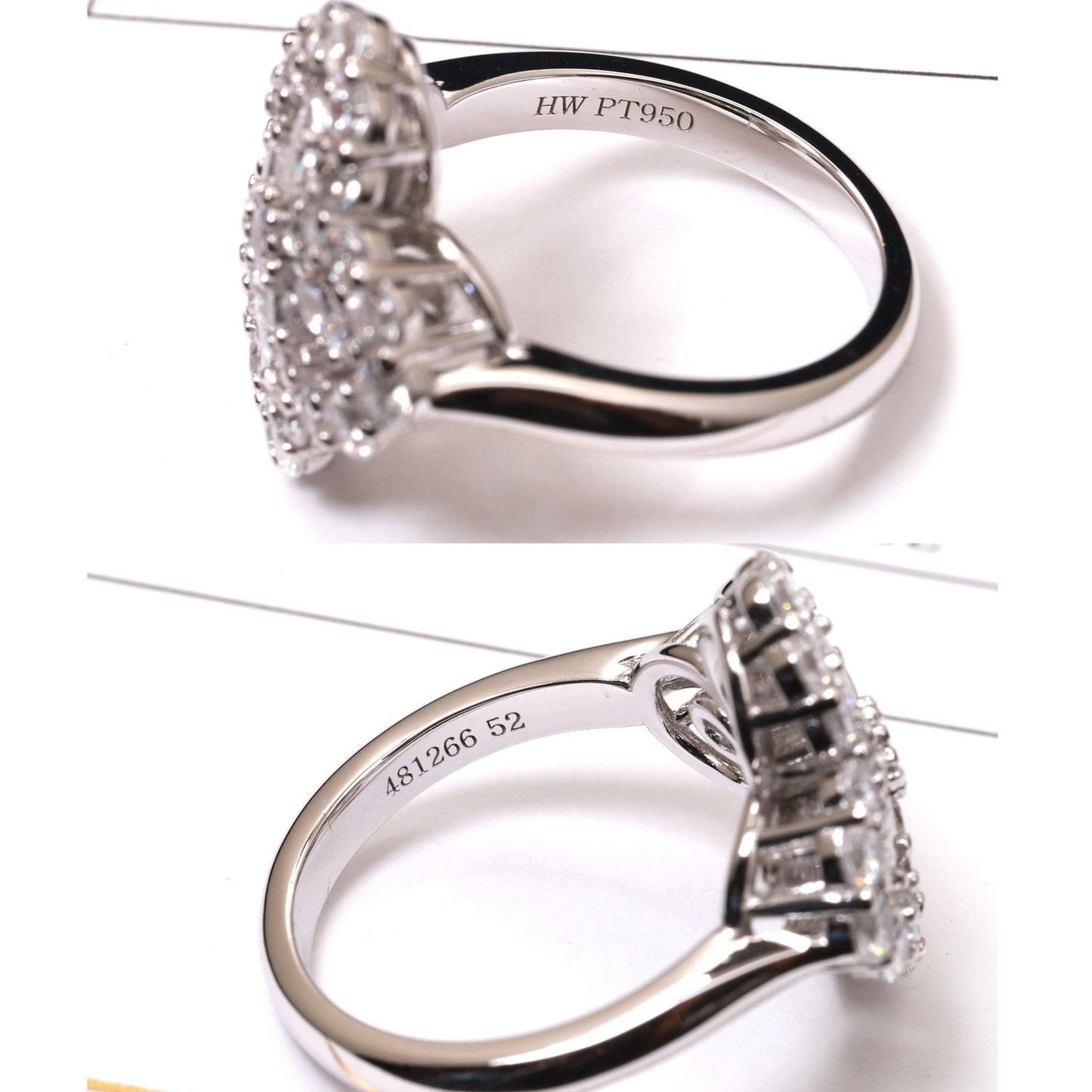 [Rose Tomorrow]LOOP RING FULL MOTIF DIAMOND 16MM SILVE