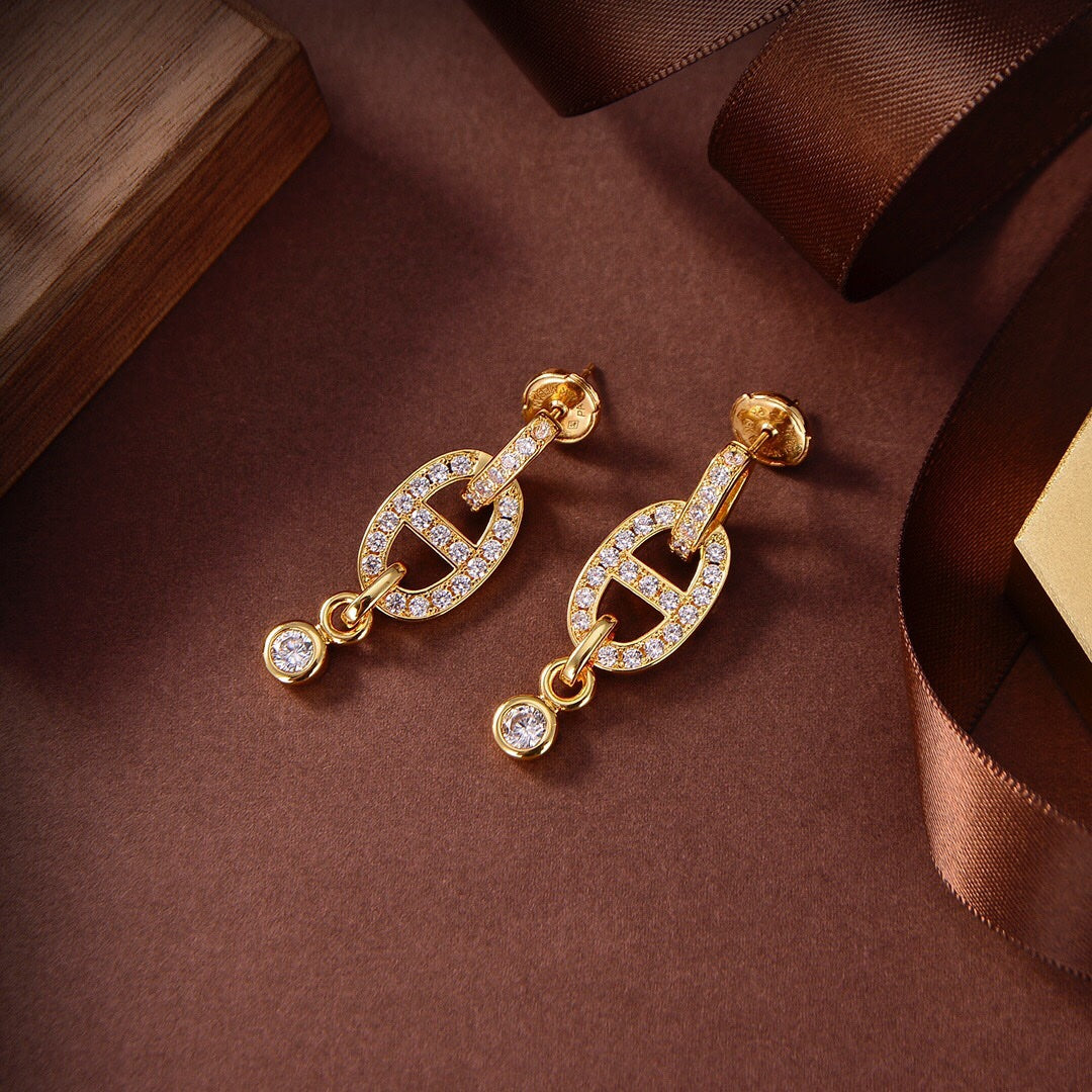 [Rose Tomorrow]HM CHAINE DIAMOND EARRINGS