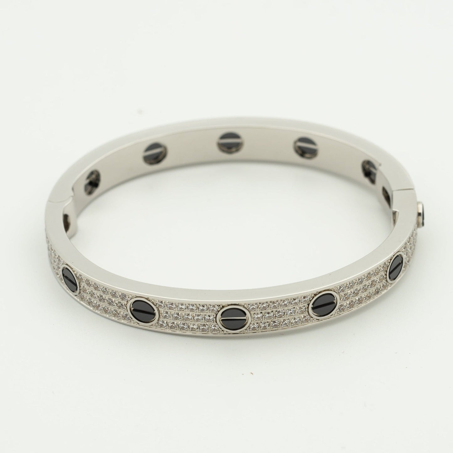 [Rose Tomorrow]LOVE BRACELET 6.1MM DIAMOND-PAVED CERAMIC