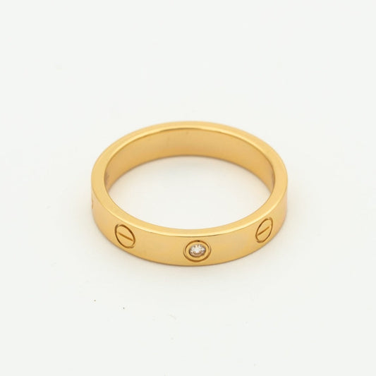 [Rose Tomorrow]LOVE RING 4MM 1 DIAMOND PINK GOLD