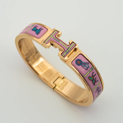 [Rose Tomorrow]H PINK GOLD BRACELET PINK CERAMIC