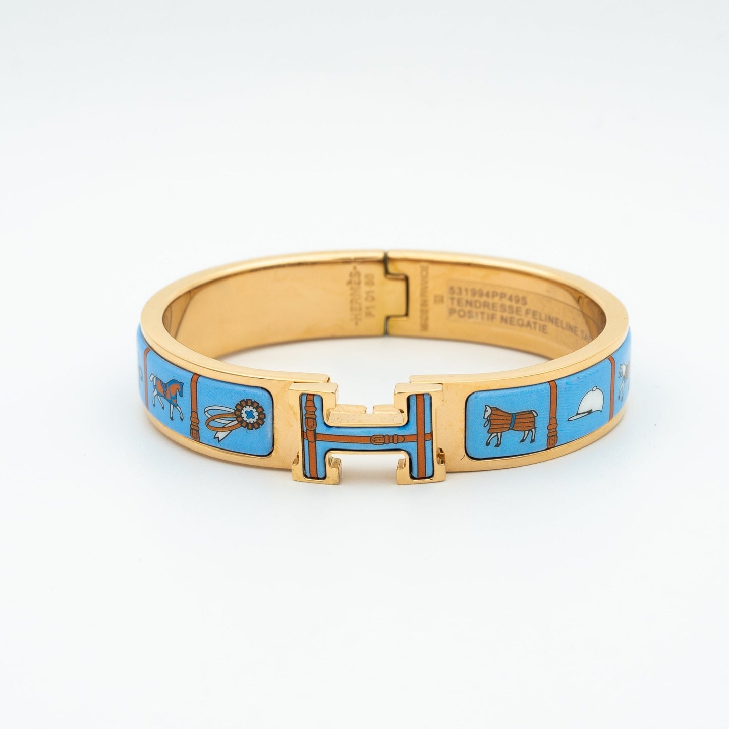 [Rose Tomorrow]H PINK GOLD BRACELET BLUE CERAMIC