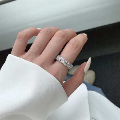 [Rose Tomorrow]Sparkling Full Heart Ring