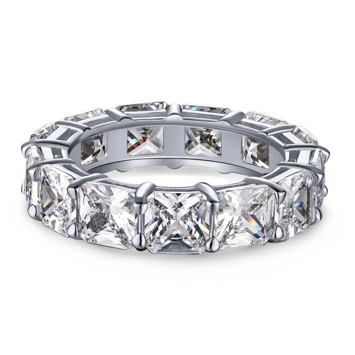 [Rose Tomorrow]Elegant Princess Cut Tennis Ring