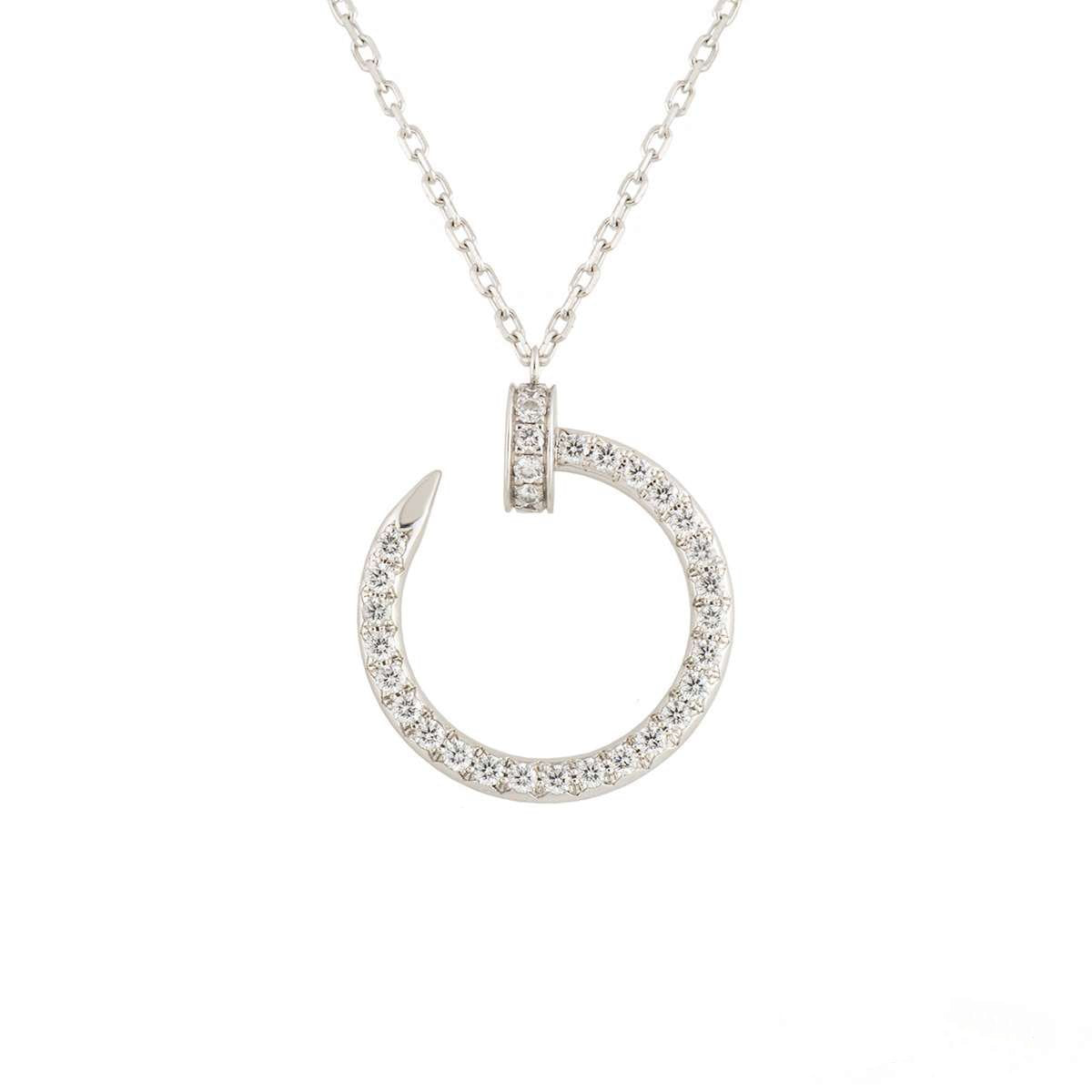 [Rose Tomorrow]JUSTE NECKLACE SILVER DIAMONDS