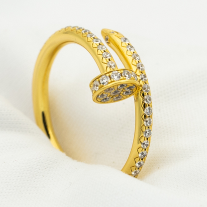 [Rose Tomorrow]JUSTE RING 1.8MM GOLD DIAMONDS