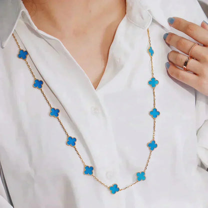 [💎ROSE💎]CLOVER 20 MOTIFS TURQUOISE GOLD