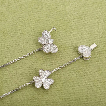 [Rose Tomorrow]FRIVOLE SILVER 9 FLOWERS NECKLACE