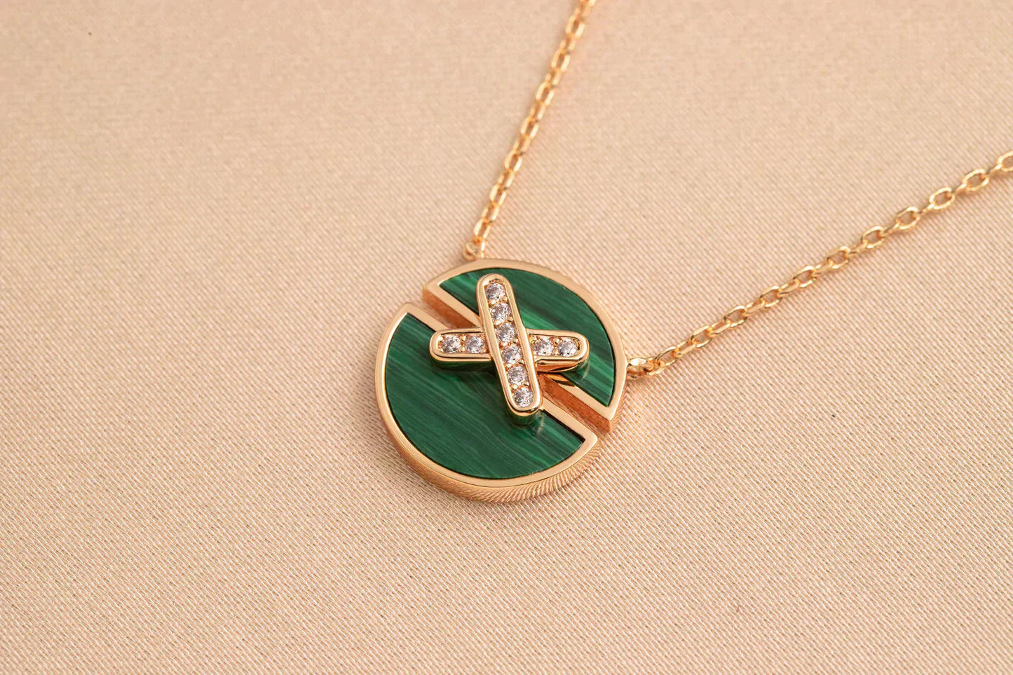 [Rose Tomorrow]JEUX DE ROSE GOLD DIAMOND NECKLACE