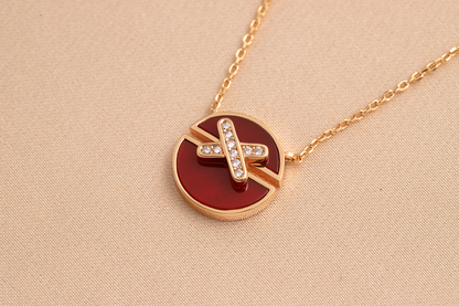 [Rose Tomorrow]JEUX DE PINK GOLD DIAMOND NECKLACE