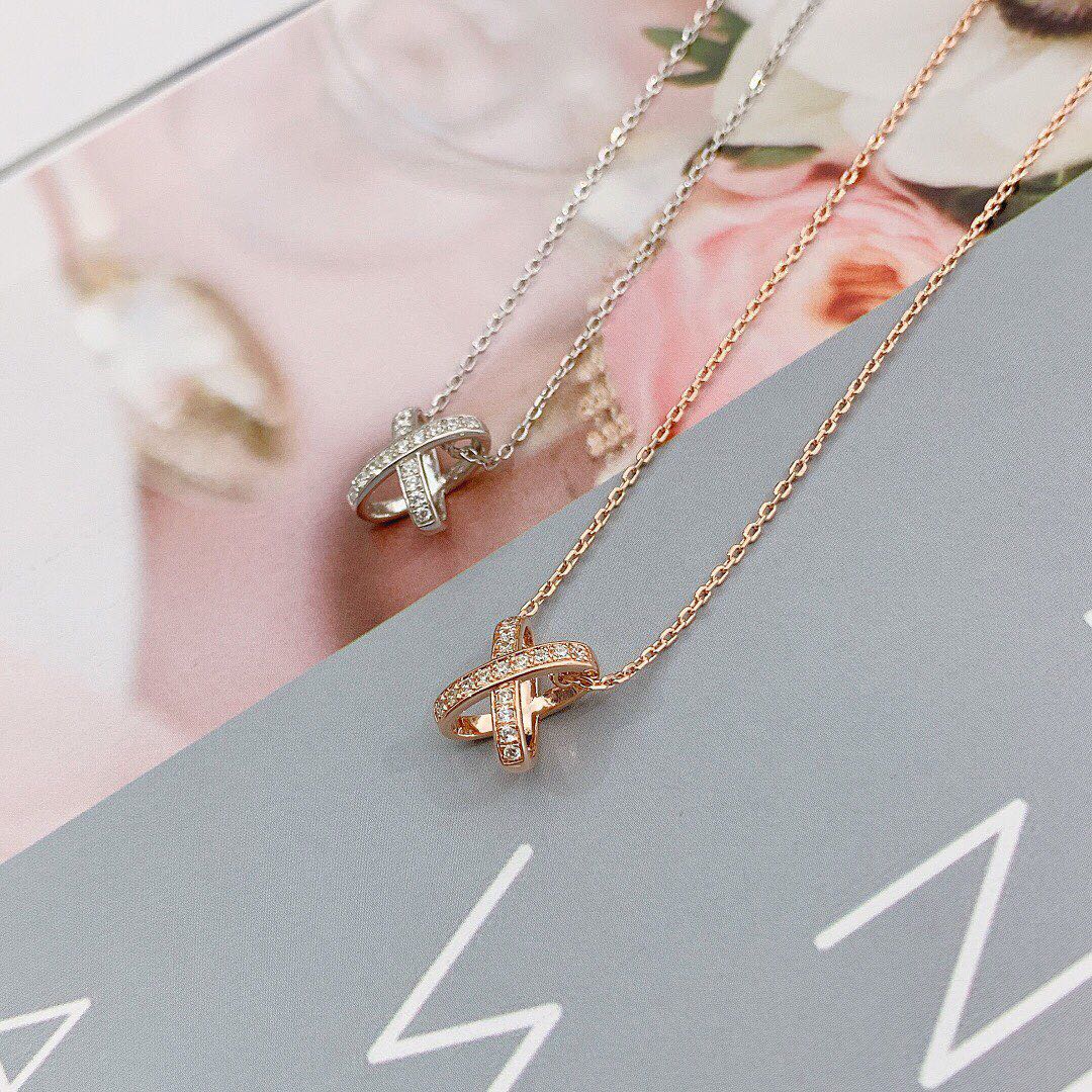 [Rose Tomorrow]JEUX DE DIAMOND NECKLACE