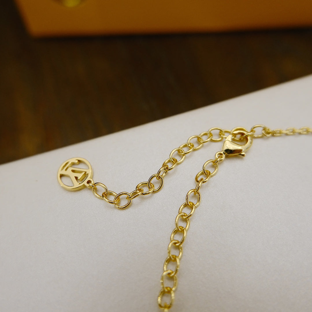 [Rose Tomorrow]BLOOMING SUPPLE NECKLACE BRASS