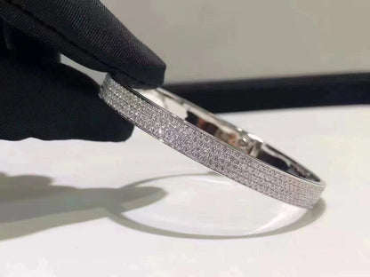 [Rose Tomorrow]HM KELLY BRACELET IN SILVER AND FULL PAVE DIAMOND