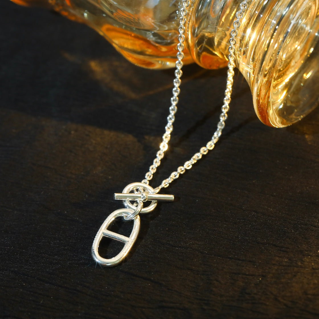 [Rose Tomorrow]HM CHAINE D'ANCRE PENDANT NECKLACE STERLING SILVER