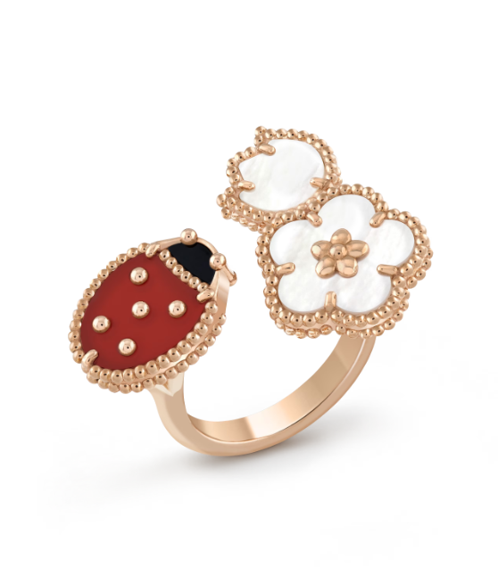 [Rose Tomorrow]LUCKY 3 MOTIF ROSE GOLD RING