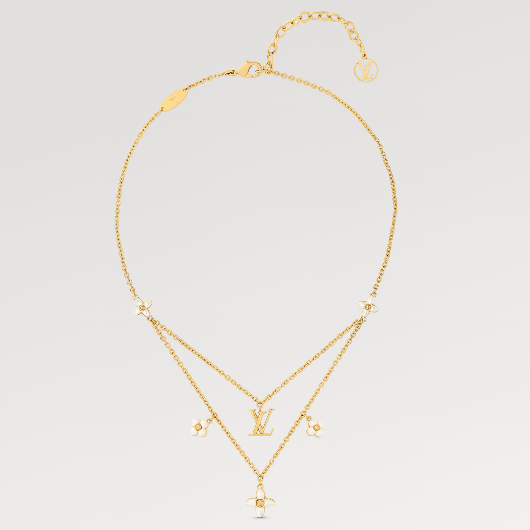 [Rose Tomorrow] FLOWERGRAM GOLD MOP DOUBLE ROW NECKLACE