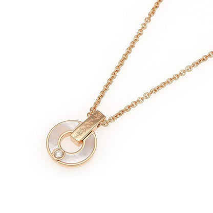 [Rose Tomorrow]GARI NECKLACE PINK GOLD MOP