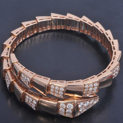 [Rose Tomorrow]SERPENTI WIDE BRACELET PINK GOLD DIAMOND