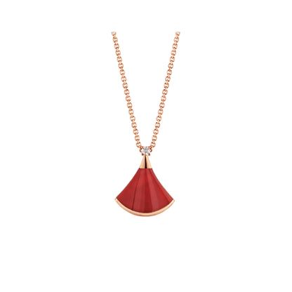 [Rose Tomorrow]DREAM NECKLACE CARNELIAN 1 DIAMOND