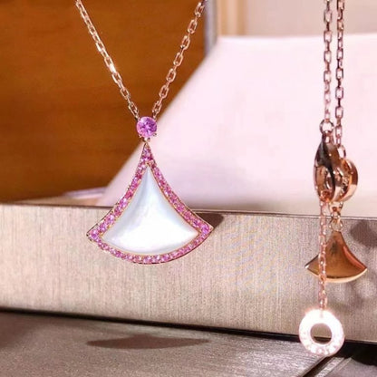 [Rose Tomorrow]DREAM NECKLACE MOP DIAMOND PINK