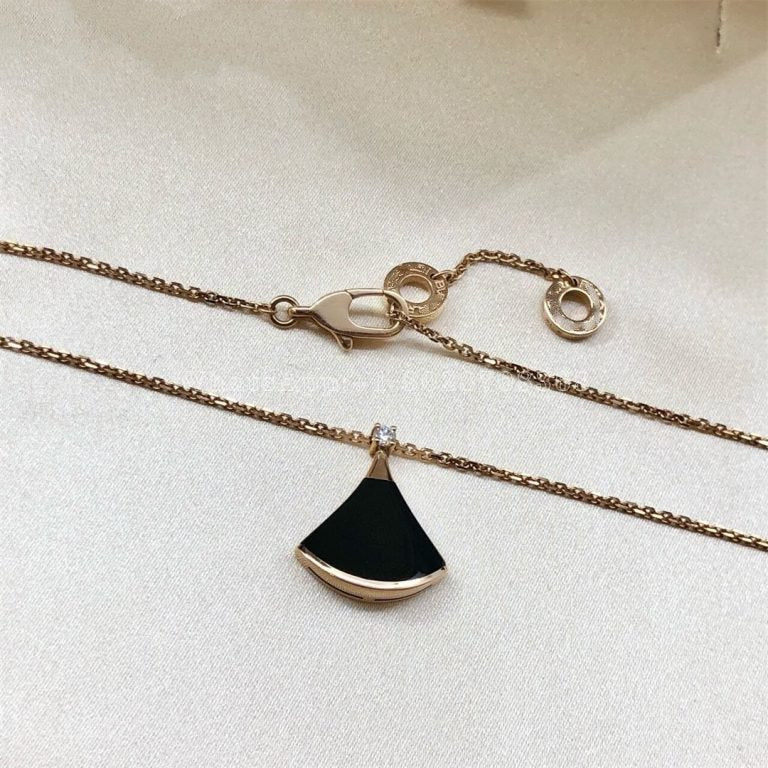 [Rose Tomorrow]DREAM NECKLACE ONYX 1 DIAMOND