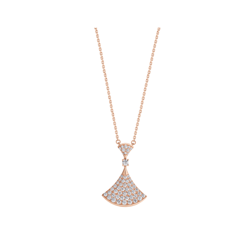 [Rose Tomorrow]DREAM NECKLACE PINK GOLD FULL DIAMOND