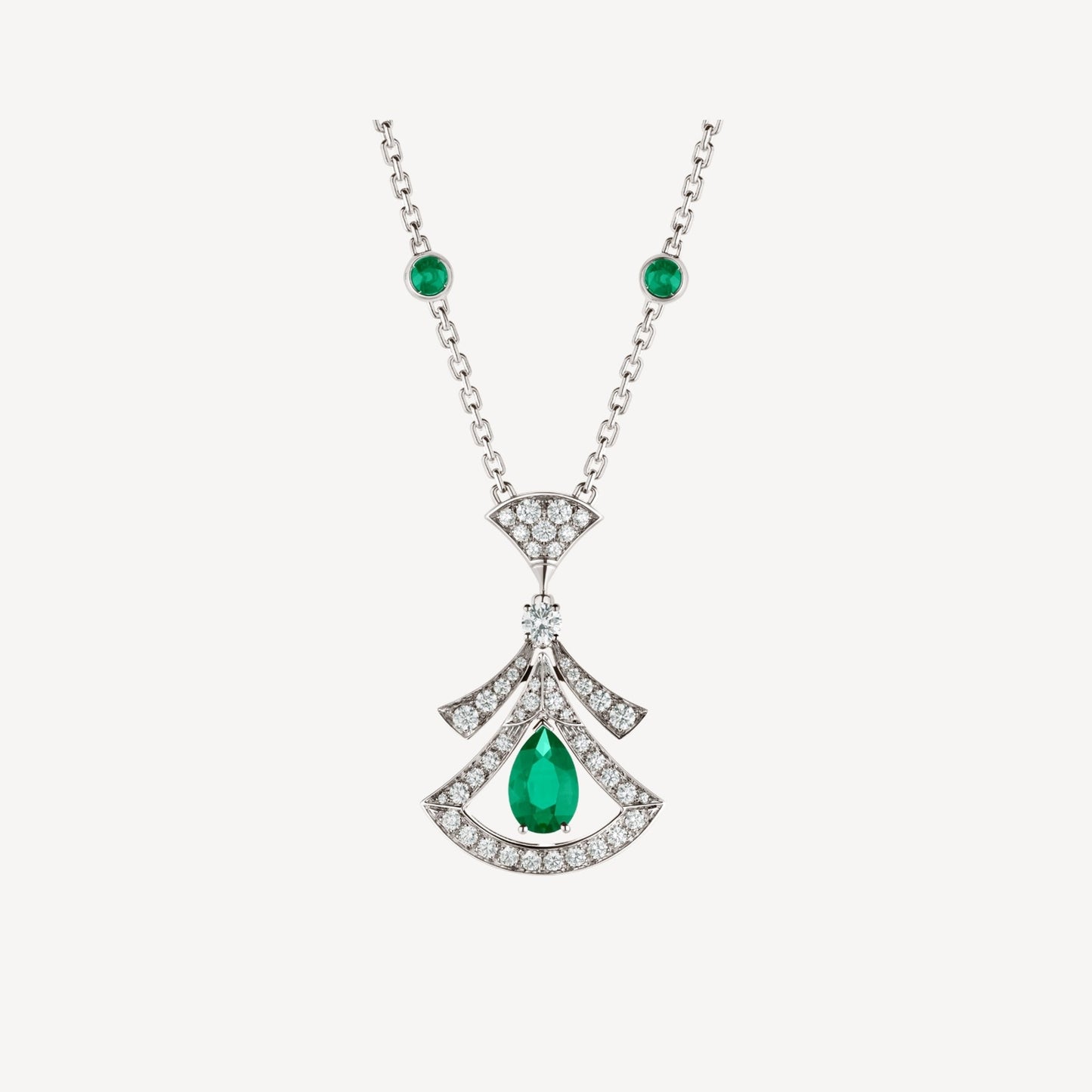 [Rose Tomorrow]DREAM NECKLACE MALACHITE DIAMOND SILVER