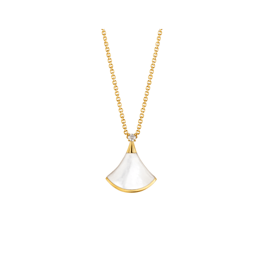 [Rose Tomorrow]DREAM NECKLACE WHITE MOP GOLD 1 DIAMOND