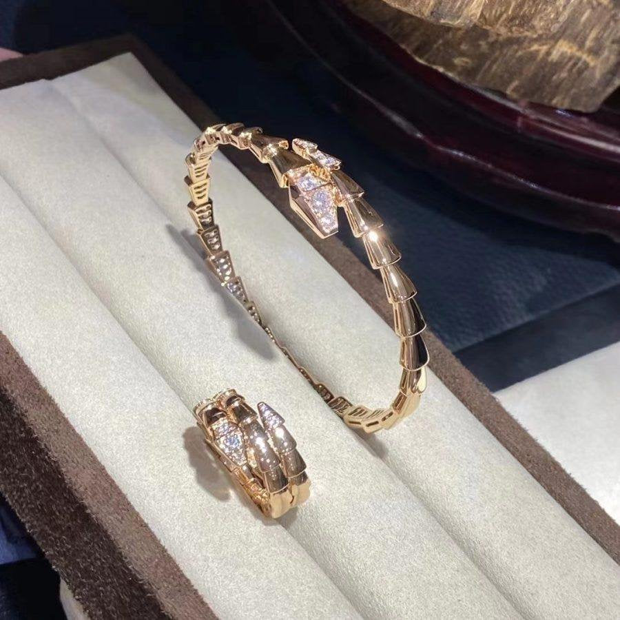 [Rose Tomorrow]SERPENTI BRACELET DIAMONDS PINK GOLD