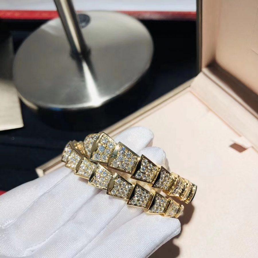 [Rose Tomorrow]SERPENTI BRACELET 8MM GOLD DIAMOND