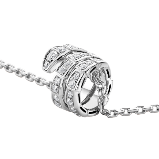 [Rose Tomorrow]SERPENTI  NECKLACE DOUBLE RING DIAMOND