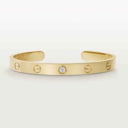 [Rose Tomorrow]LOVE BRACELET 6.1MM 1 DIAMOND OPEN CUFF