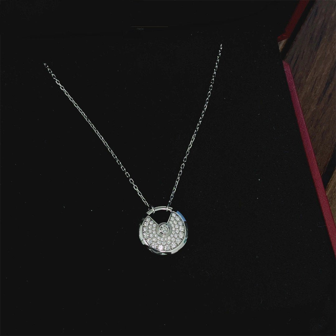 [Rose Tomorrow]AMULETTE SILVER FULL DIAMOND NECKLACE