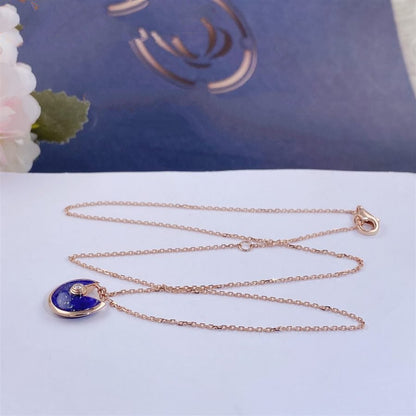 [Rose Tomorrow]AMULETTE ROSE GOLD AGATE NECKLACE