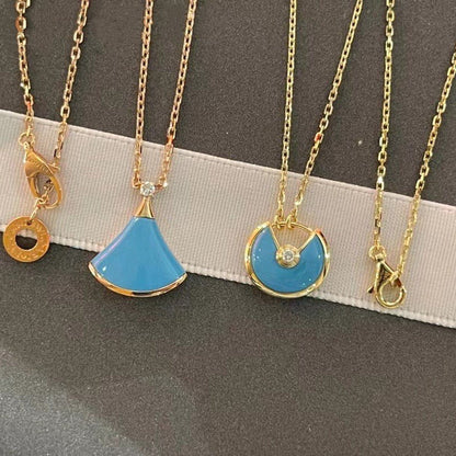 [Rose Tomorrow]AMULETTE GOLD TURQUOISE NECKLACE