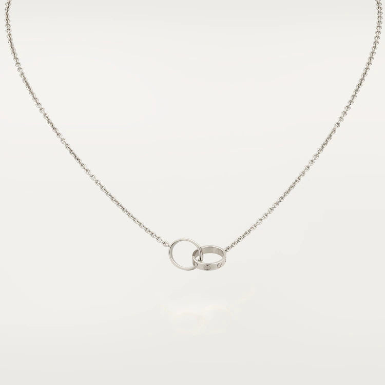 [Rose Tomorrow]LOVE NECKLACE PINK GOLD AND SILVER