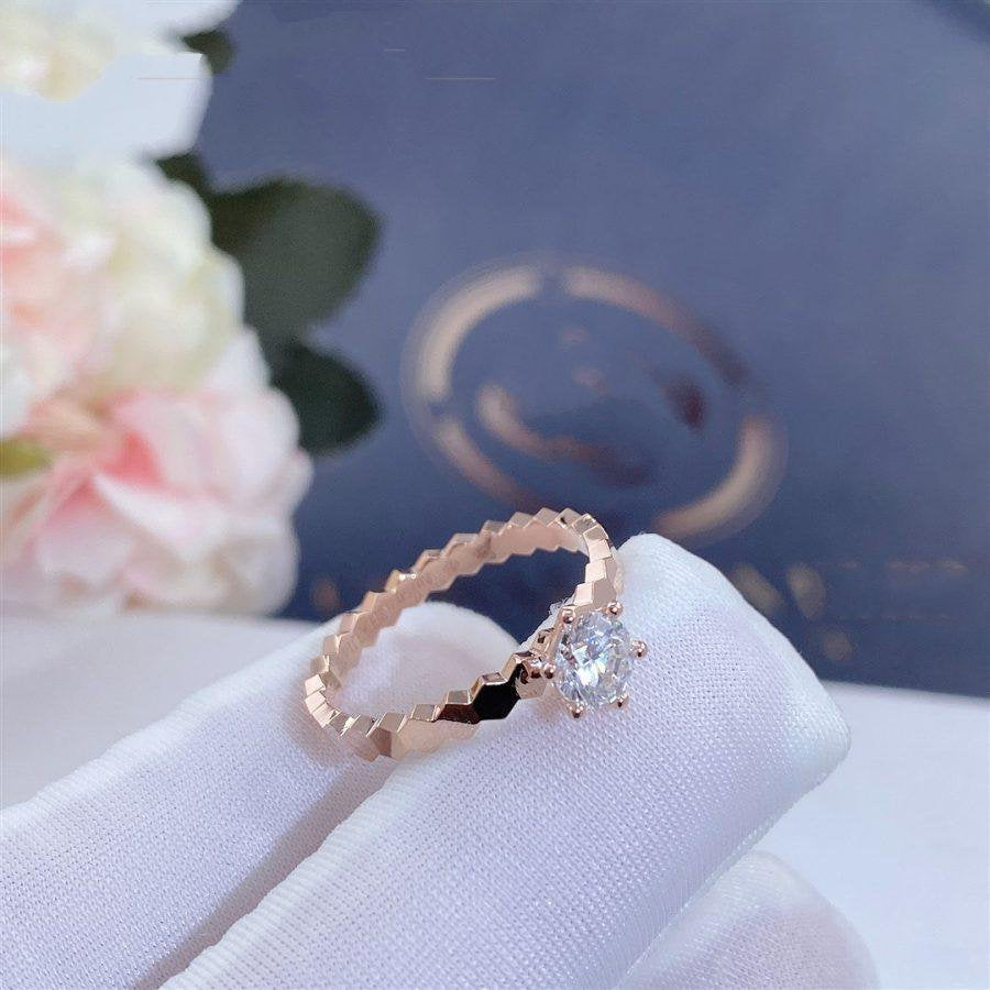 [Rose Tomorrow]BEE LOVE RING PINK GOLD 1 DIAMOND