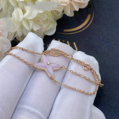 [Rose Tomorrow]JEUX BRACELET PINK MOP PINK GOLD 1 DIAMOND