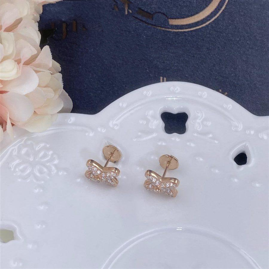 [Rose Tomorrow]JEUX DE PINK GOLD DIAMOND EARRINGS