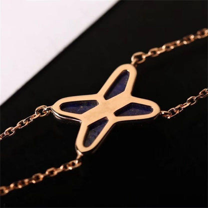 [Rose Tomorrow]Hollow Design Four-Leaf Clover Flower Shape Bracelets