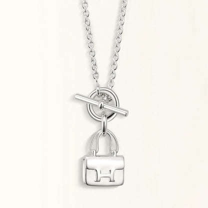 [Rose Tomorrow]POP H PEDANT SILVER NECKLACE