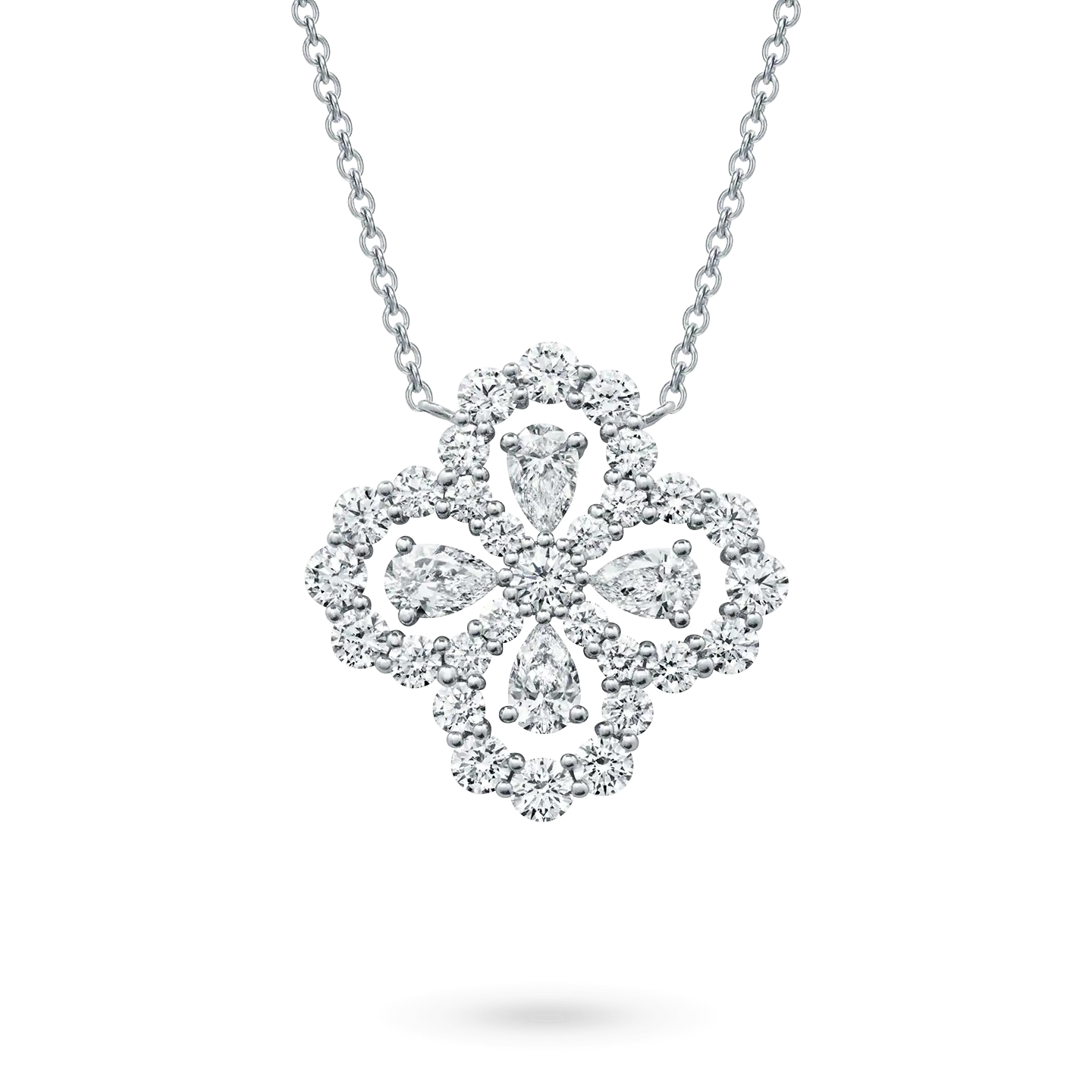 [Rose Tomorrow]LOOP NECKLACE FULL MOTIF DIAMOND 16MM MULTIPLE COLORS