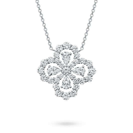 [Rose Tomorrow]LOOP NECKLACE FULL MOTIF DIAMOND 16MM MULTIPLE COLORS