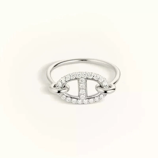 [Rose Tomorrow]RONDE SMALL SILVER DIAMOND RING