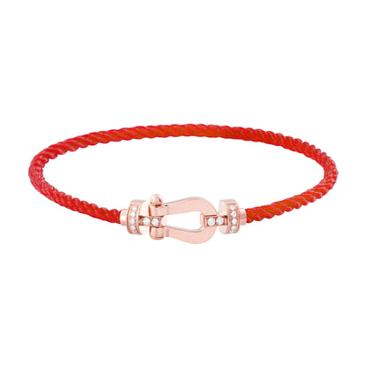 [Rose Tomorrow]FORCE 10 HALF DIAMOND PINK GOLD RED CORDERI LARGE AND MEDIUM MODEL