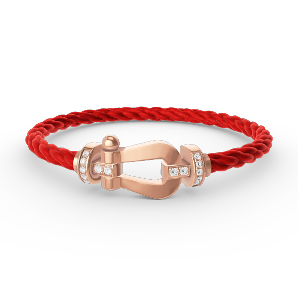 [Rose Tomorrow]FORCE LARGE HORSESHOE HALF DIAMOND BRACELET ROSE GOLD