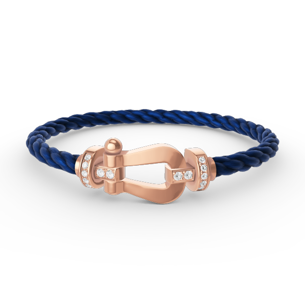 [Rose Tomorrow]FORCE LARGE HORSESHOE HALF DIAMOND BRACELET ROSE GOLD