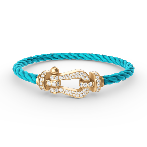 [Rose Tomorrow]FORCE LARGE HORSESHOE FULL DIAMOND BRACELET GOLD