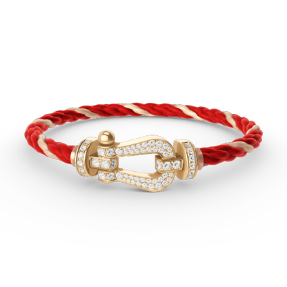 [Rose Tomorrow]FORCE LARGE HORSESHOE FULL DIAMOND BRACELET GOLD